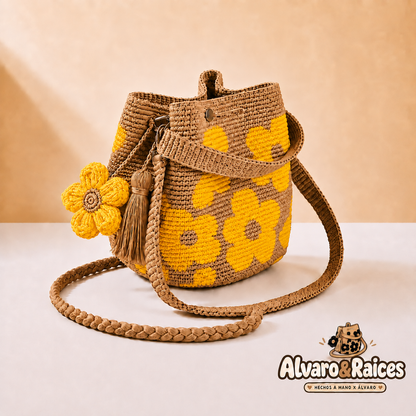 Bolso de Ganchillo Hecho a Mano