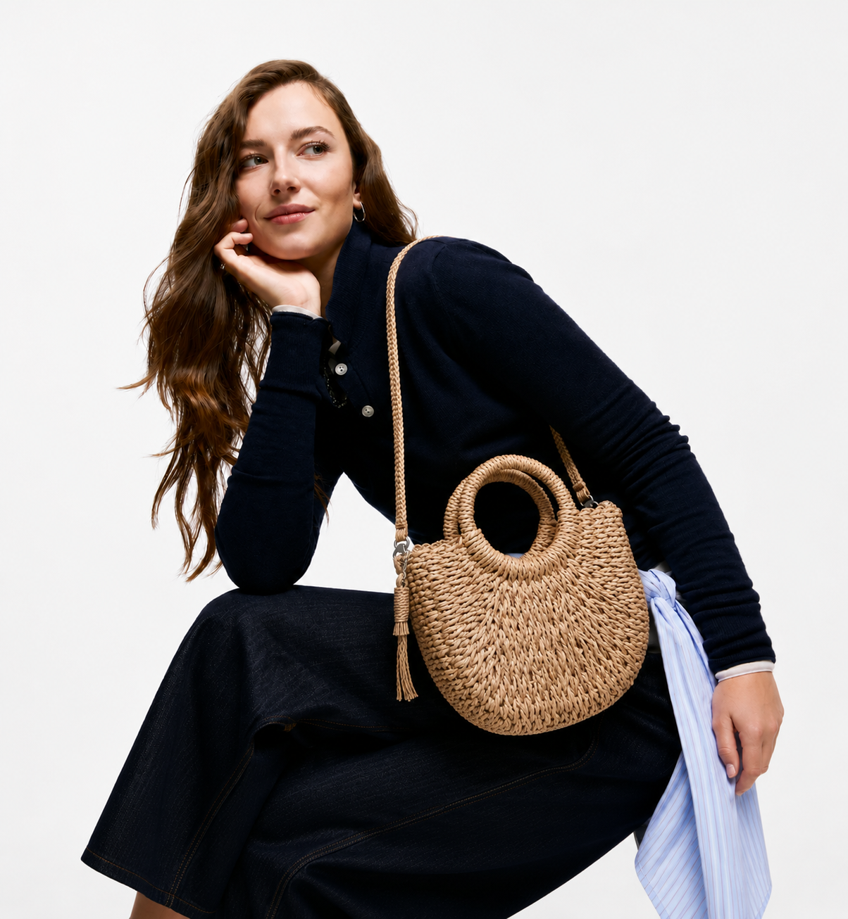 Bolso de Mimbre Tejido
