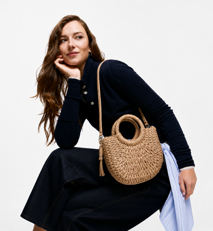 Bolso de Mimbre Tejido