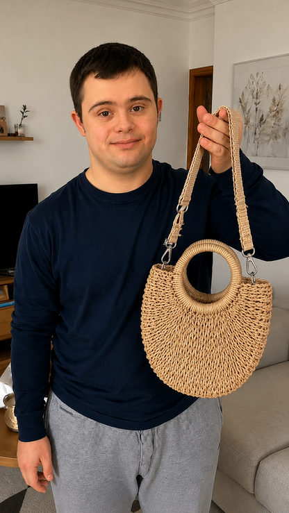 Bolso de Mimbre Tejido